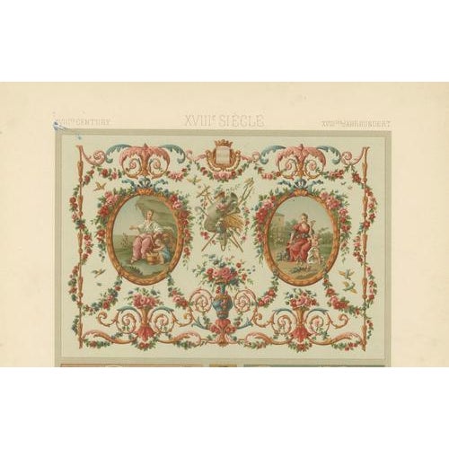 Blue Albert Racinet, Decorative Panel, 1873, Chromolithograph For Sale - Image 8 of 10