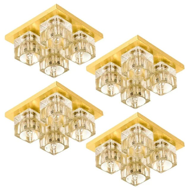 Wall Light in Brass and Glass from Peill & Putzler, Germany, 1970s For Sale - Image 17 of 17