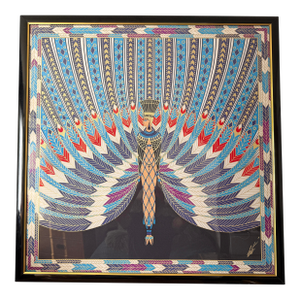 1980s Erte Screepprint, Framed