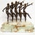 Large Art Deco Sculpture of Five Chiparus Style Dancers With a Marble Base For Sale In Los Angeles - Image 6 of 11