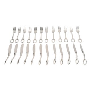 Silver-Plated Grand Attelage Flatware Service from Hermes, 2010s, Set of 24 For Sale