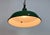 Industrial British Green Enamel Factory Pendant Lamp, 1960s For Sale - Image 10 of 18