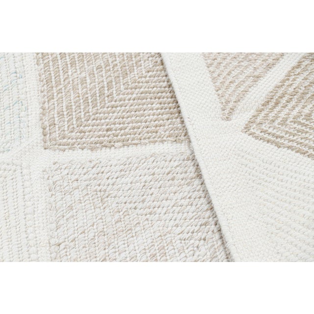 Cream Rug & Kilim’s Scandinavian Style Custom Rug in Cream With Geometric Pattern For Sale - Image 8 of 8