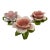Capodimonte Blooming Flower Candle Holders, Set of Three For Sale