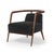 Wood Essex Grey Velvet Armchair by Javier Gomez For Sale - Image 7 of 7