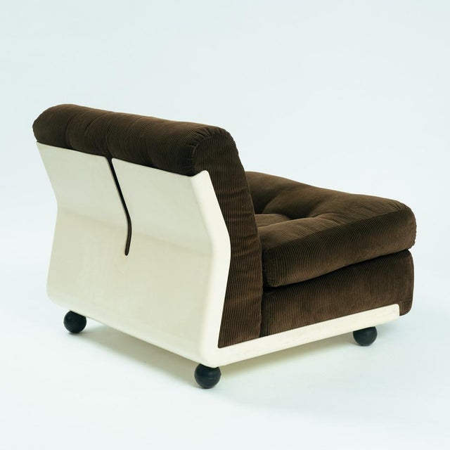 Modular Amanta Seating in Brown Corduroy by Mario Bellini for C&B Italia, 1970s, Set of 2 For Sale - Image 15 of 18