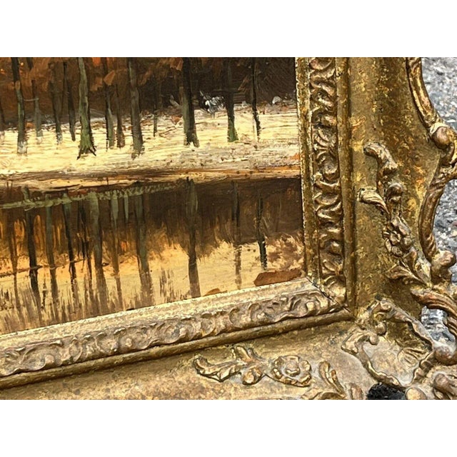 Hendrik Dirk Kruseman Vanelten, Winter Landscape, Painting, Framed For Sale - Image 9 of 11