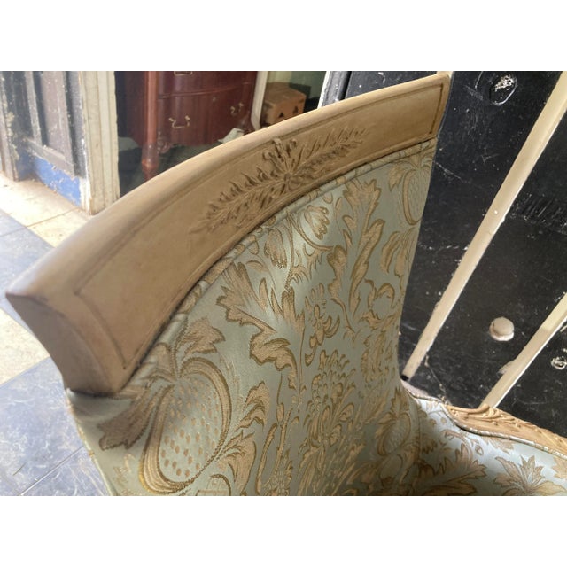 Early 20th Century Grosfeld House Blonde Mahogany Bergere Chairs - a Pair For Sale - Image 12 of 12