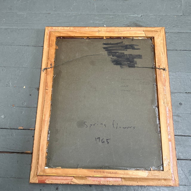 1960’s Original Floral Still Life Painting “Spring Flowers” For Sale In Philadelphia - Image 6 of 6