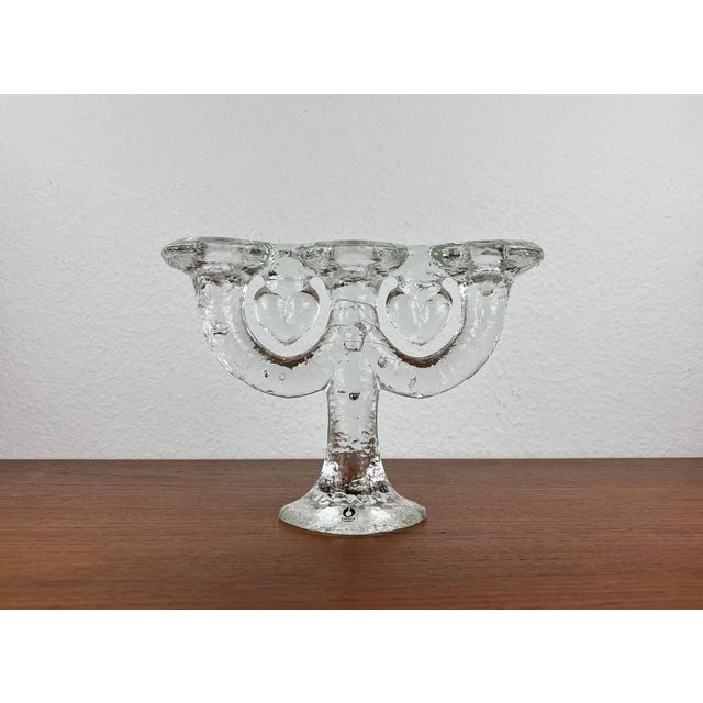 Vintage Swedish Glass Candleholder from Pukeberg, 1970s For Sale - Image 16 of 17