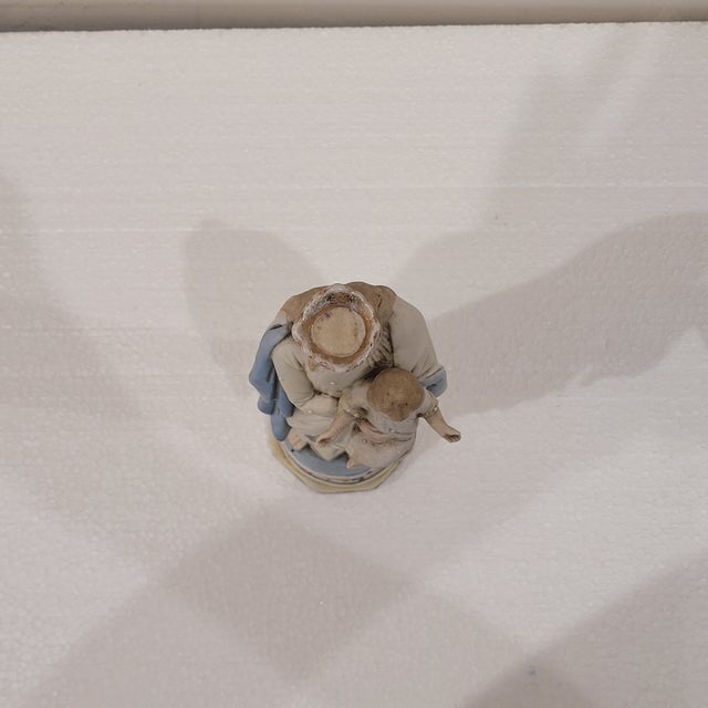 Biscuit Porcelain Virgin with Child Figure, Germany, 1920s For Sale - Image 6 of 17