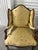 Pair of French Provincial Carved Walnut Bergeres, Late 19th Century. Upholstered in silk fabric