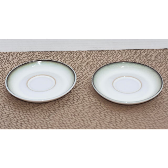 1980s Denby Rondo Stoneware Studio Pottery Bowls Plates Discontinued Dinnerware Set- 8 Pieces For Sale - Image 9 of 10