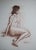 Nude Figure Drawing Woman Seated Blonde, by Doyle Shaw (1947 - 2019) Estate original 30 x 22 inches Conte charcoal on...