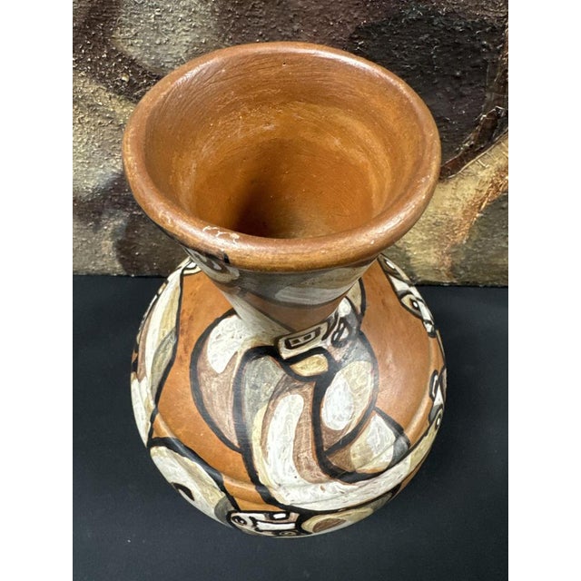 Art Brut Ceramic Vase by Odile Mandrette, in Good conditions. Designed 1990 to 1999 This piece has an attribution mark, I...