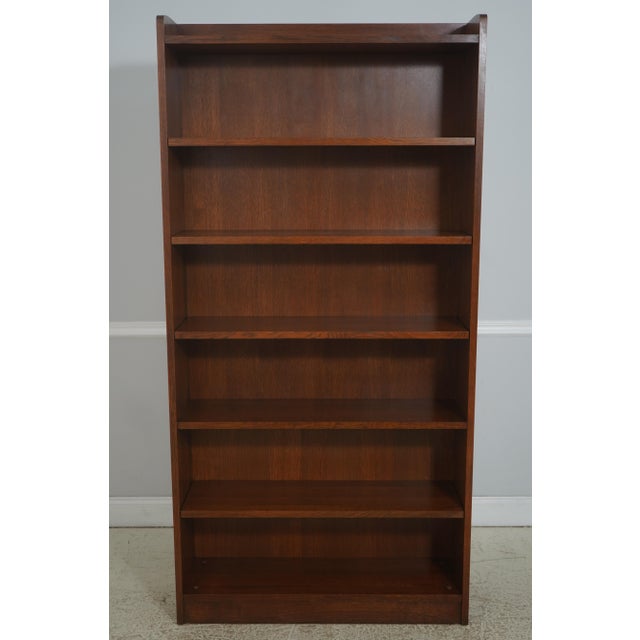 Age: C.2019 Details: Finish no.32 High Quality Construction Arts & Crafts Style 1 Fixed & 3 Adjustable Shelves Offered @...