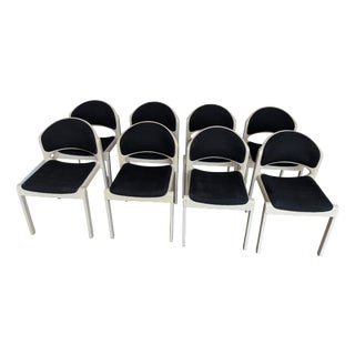 Vintage Stackable Chairs by Aeon Mondial, 1980s, Set of 8 For Sale
