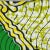 African Textile 10364 Veritable Super Deluxe Wax Green Yellow Fabric - 1.83 Yards For Sale - Image 9 of 12