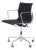 Desk Chair Model EA118 in Chrome Base with Black Hopsack Upholstery and Aluminium Armrests by Charles & Ray Eames for Vitra, Germany, 2000s For Sale