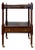Vintage Mahogany Traditional Side Table Pullout Tray Regency Style Accent For Sale