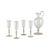 Champagne Set in Reticello and Gold Leaf by Carlo Scarpa for Venini, 1930s, Set of 5 For Sale - Image 10 of 10