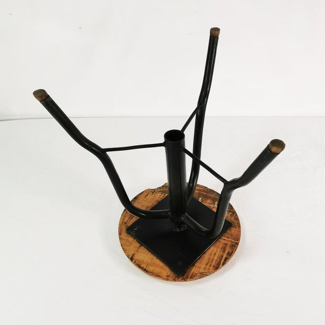 Wood Bauhaus Swivel Stool, 1960s For Sale - Image 7 of 11