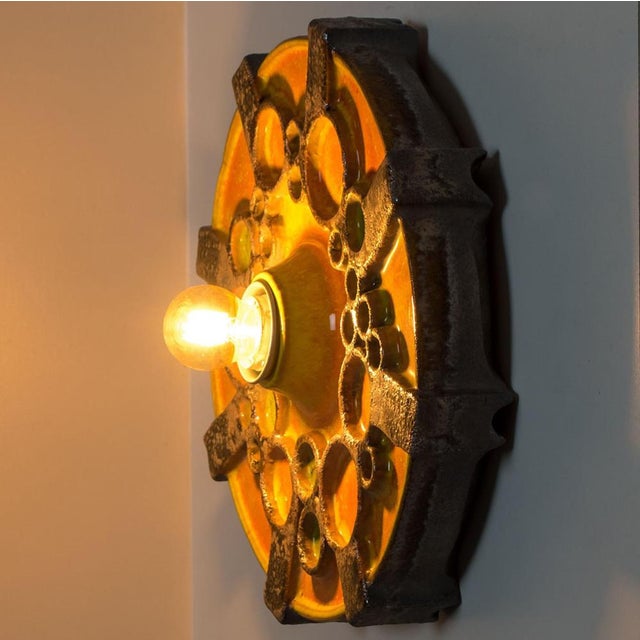 Danish Ceramic Wall Light, 1970 For Sale - Image 10 of 18