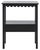 Heaven Scalloped Low Drawer Accent Table in Matte Black For Sale - Image 10 of 10