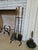 1960s MCM Eames Style Wrought Iron Fireplace Tool Set For Sale - Image 4 of 6
