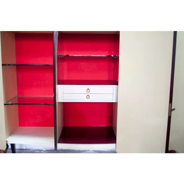 Metal Walnut & Cottonwood Bar Cabinet from Malberti Leopoldo, 1950s For Sale - Image 7 of 10