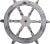 Vintage Nautical Handcrafted White Wooden Ship Wheel With Aluminium Handle For Sale - Image 4 of 6
