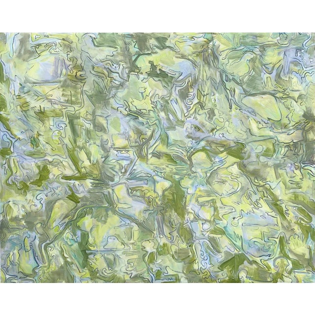 "Early Birds" by Trixie Pitts Large Abstract Expressionist Oil Painting For Sale - Image 13 of 13