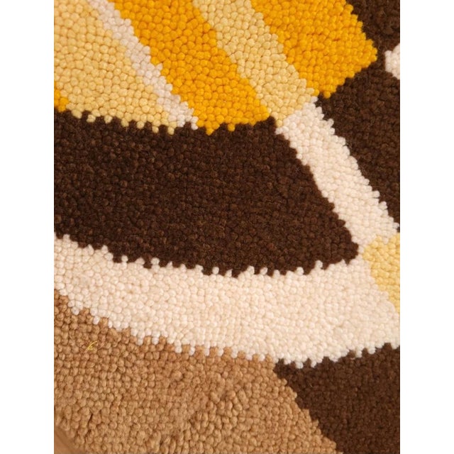 Mid-Century Modern German Wool Wall Tapestry, 1970s For Sale - Image 6 of 9