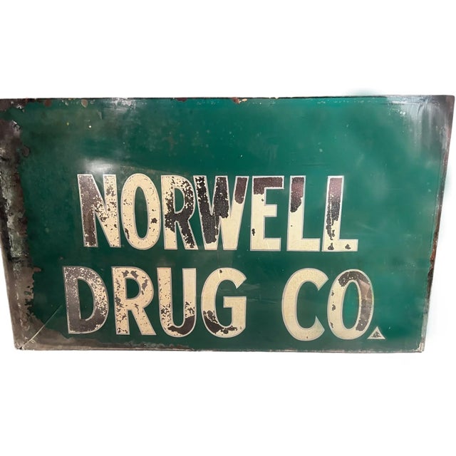 This is nothing short of an incredible vintage find! Authentic & exceedingly rare, this vintage drugstore pharmacy sign...