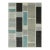 Rug & Kilim’s Mid-Century Modern-Inspired Rug in Gray and Blue Geometric Pattern For Sale