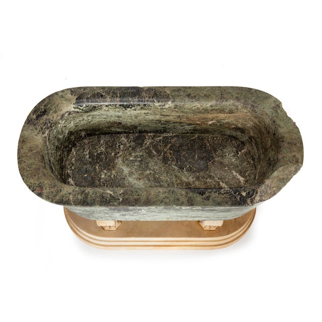 Rare Grand Tour Marble Basin Model of a Roman Bath Ca. 1810 For Sale - Image 9 of 18