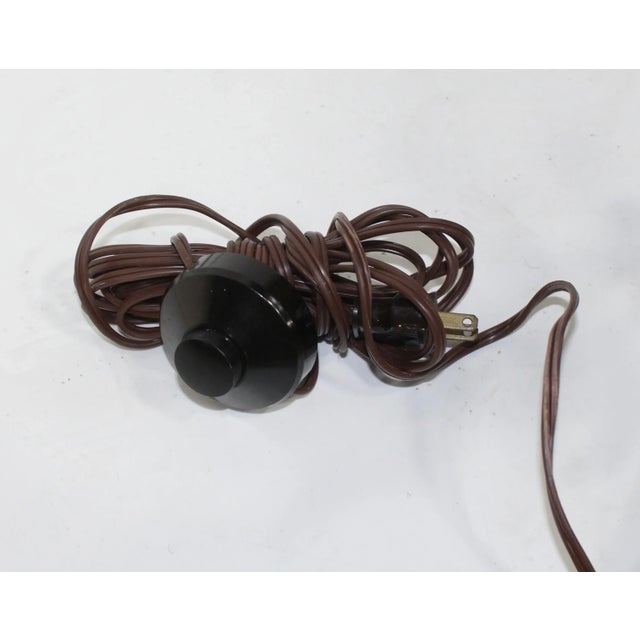 Early 1900s Solid Brass Floor Lamp With Brass Dome Shade For Sale - Image 9 of 12