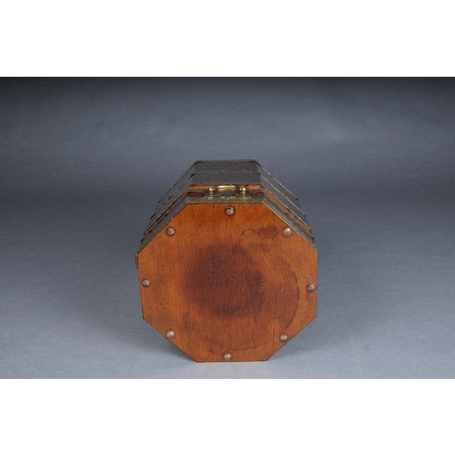 Antique English Mahogany Chest with Brass Fittings For Sale - Image 12 of 14