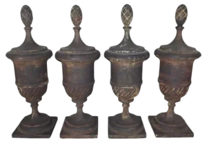 Cast Iron Architectural Finials - Set of 4
