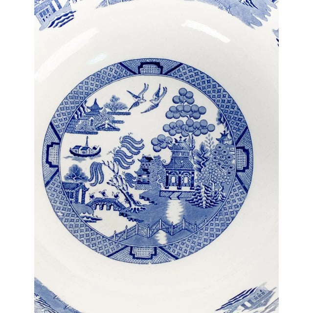 Blue Willow Wash Basin, England Circa 1880 For Sale - Image 4 of 9