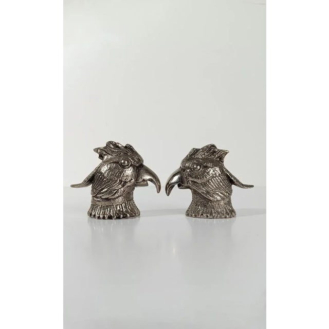 Vintage Silver Plated Parrot Head Bottle Opener in the style of Gucci, 1970s For Sale - Image 9 of 18