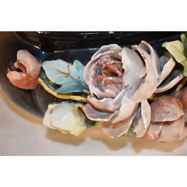 19th Century French Majolica Jardiniere For Sale - Image 4 of 13