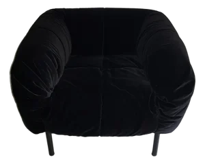 Black Pecorelle Velvet Armchair by Cini Boeri for Arflex, 1972
