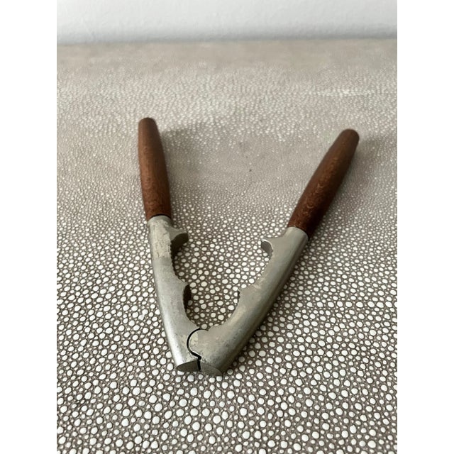 Mid 20th Century Vintage Teak Handled Nut Cracker For Sale - Image 4 of 8