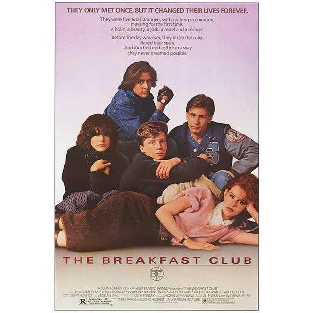 Modern 1980s The Breakfast Club Vintage Poster For Sale - Image 3 of 3
