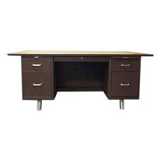 Mid-Century Office Industrial Desk For Sale