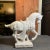 Mid 20th Century White Glaze Ceramic Horse Figurine For Sale - Image 10 of 10