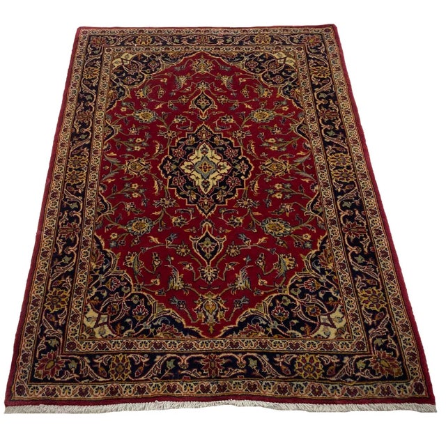 Keshan rug | Size: 160 x 107 cm | Knot density: 150,000 – 300,000 knots/m² | Material: High-quality sheep's wool and...