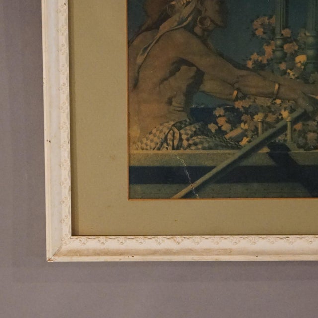 Early 20th Century Antique Art Deco Maxfield Parrish Print of Cleopatra, Framed, C1920 For Sale - Image 5 of 12