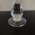 Simon Pearce Simon Pearce Pomfret Crystal Lamp With White Linen Shade French Cord For Sale - Image 4 of 8